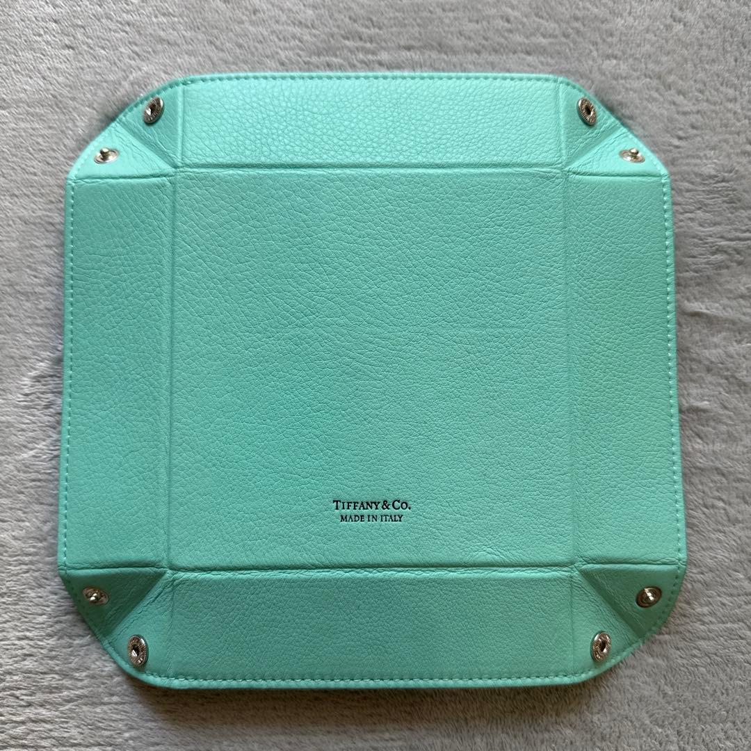 Tiffanyティファニー レザートレイ 小物・ジュエリー・アクセサリートレイ