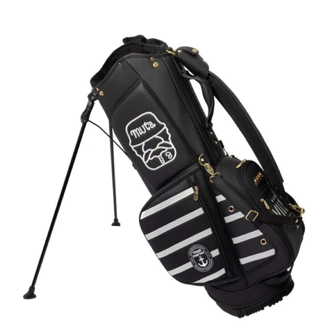 新品★219,450円 キャディバッグ＆ヘッドカバー5個セット ムータマリン 黒