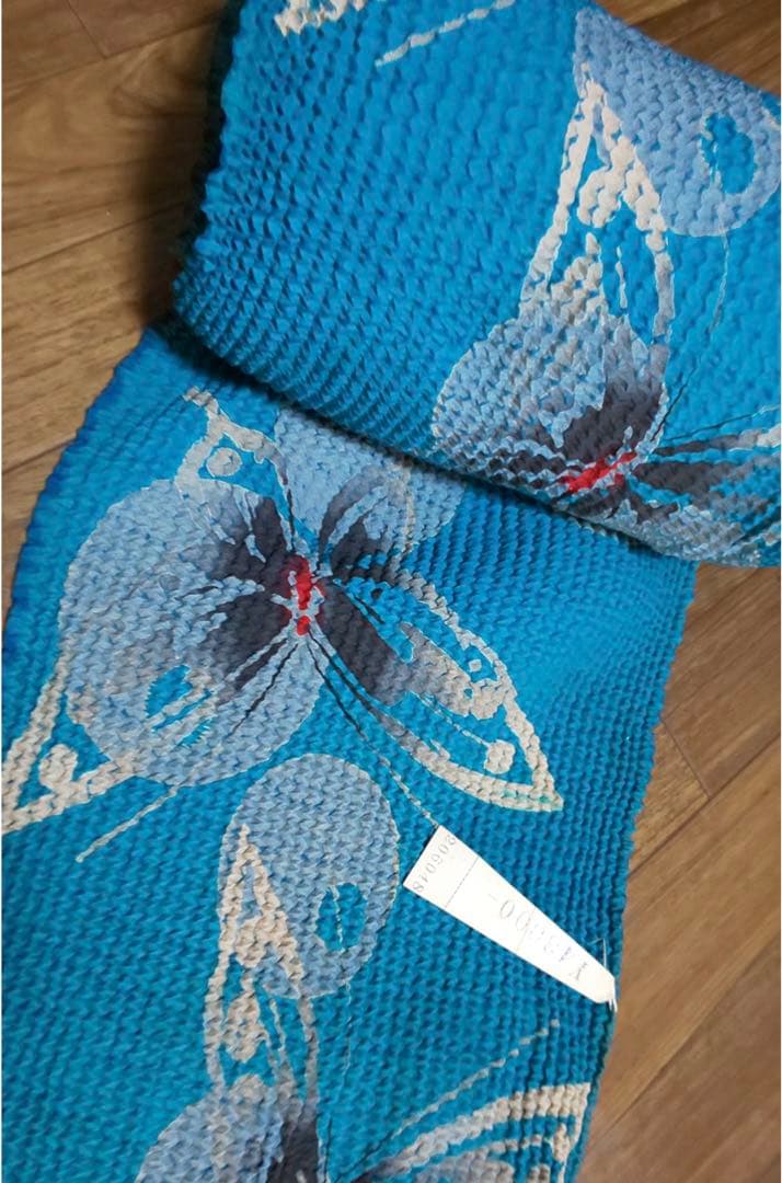 着物ワンピースAラインマキシ丈【127】浴衣反物M〜L