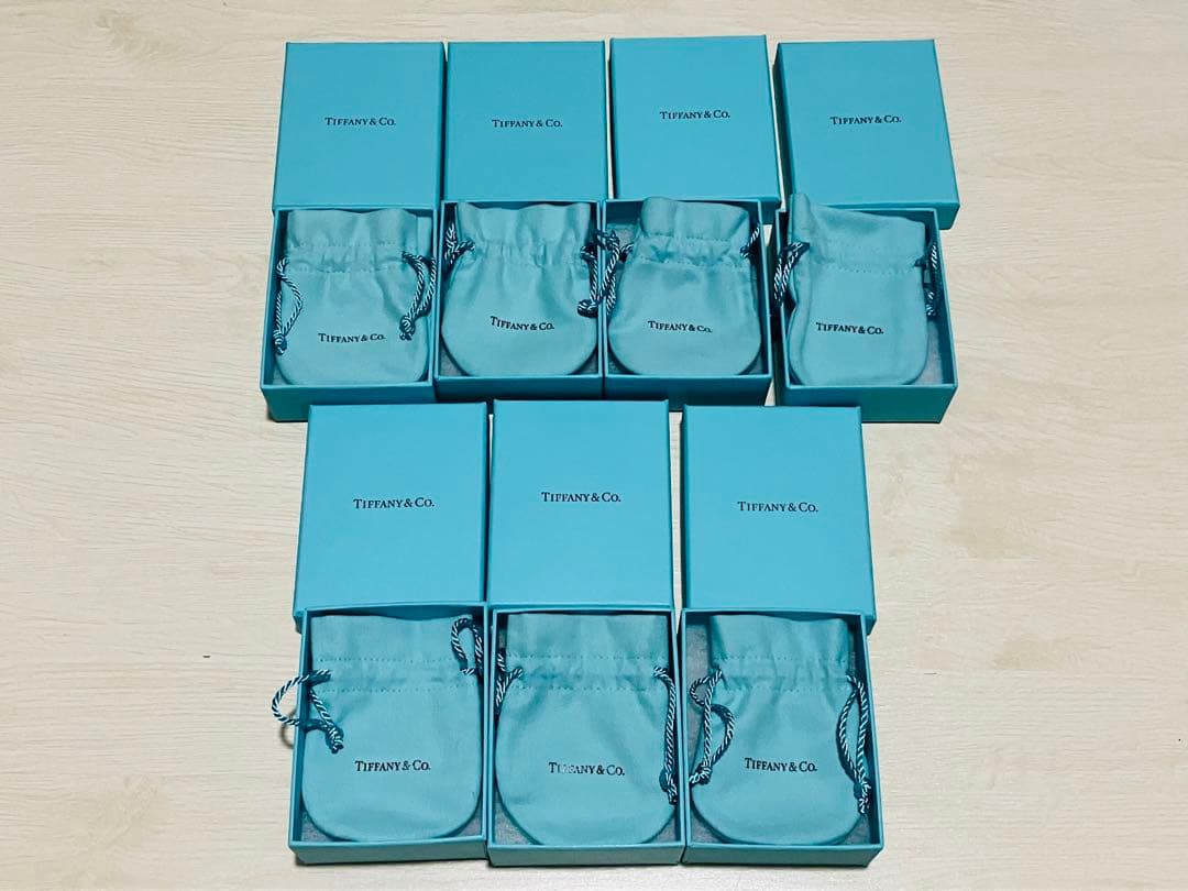 Tiffany & Co. アクセサリー空箱　ギフトボックス 7個セット　現行品