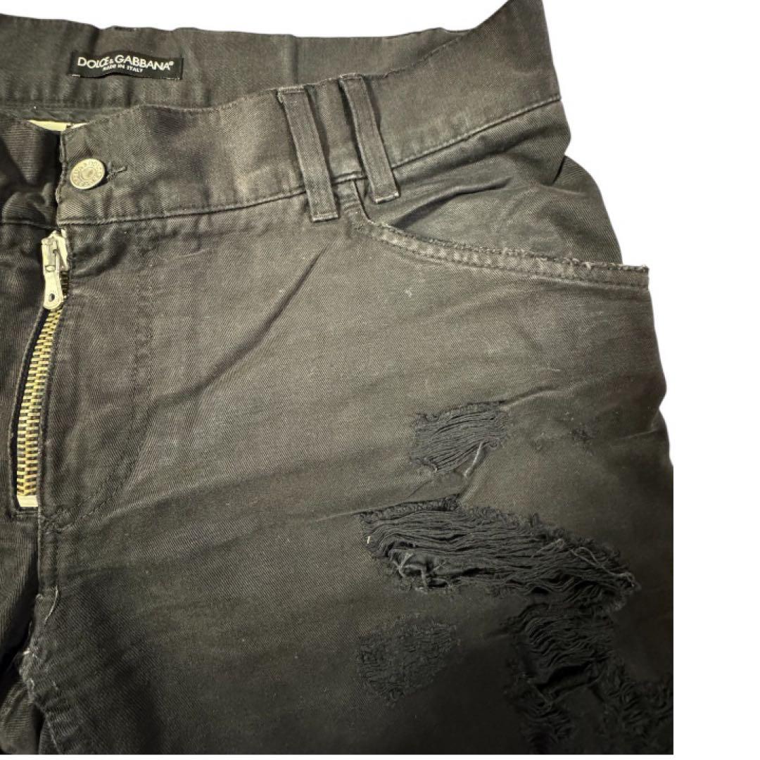希少　ドルガバ　D&G クラッシュデニム　ダメージ　ロゴ　54 y2k