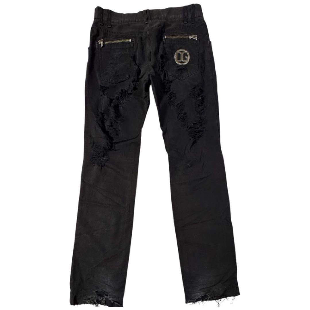 希少　ドルガバ　D&G クラッシュデニム　ダメージ　ロゴ　54 y2k