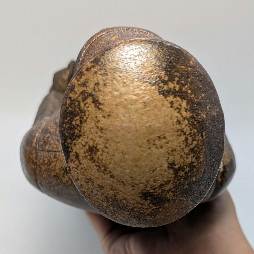 小西陶古 備前焼 東郷元帥像 置物 東郷平八郎 陶像 細工物 陶器人形 日露戦争