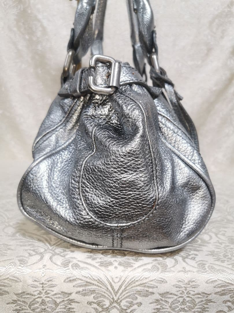 Chloe クロエ　パディントン　レザー　メタリック　　ショルダー　ハンドバッグ