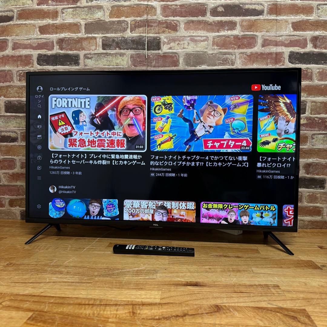 TCL 40V型 液晶テレビ スマートテレビ 40S515 ネット動画アプリ搭載