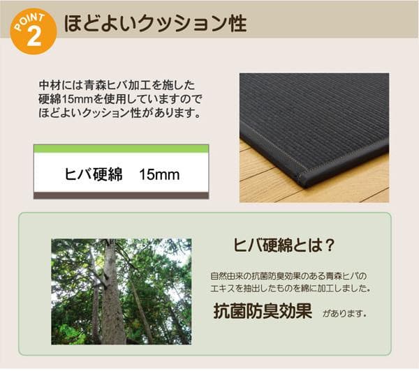 日本製 ブラック４枚セット　ＰＰ置き畳 ユニット畳 『スカッシュ』