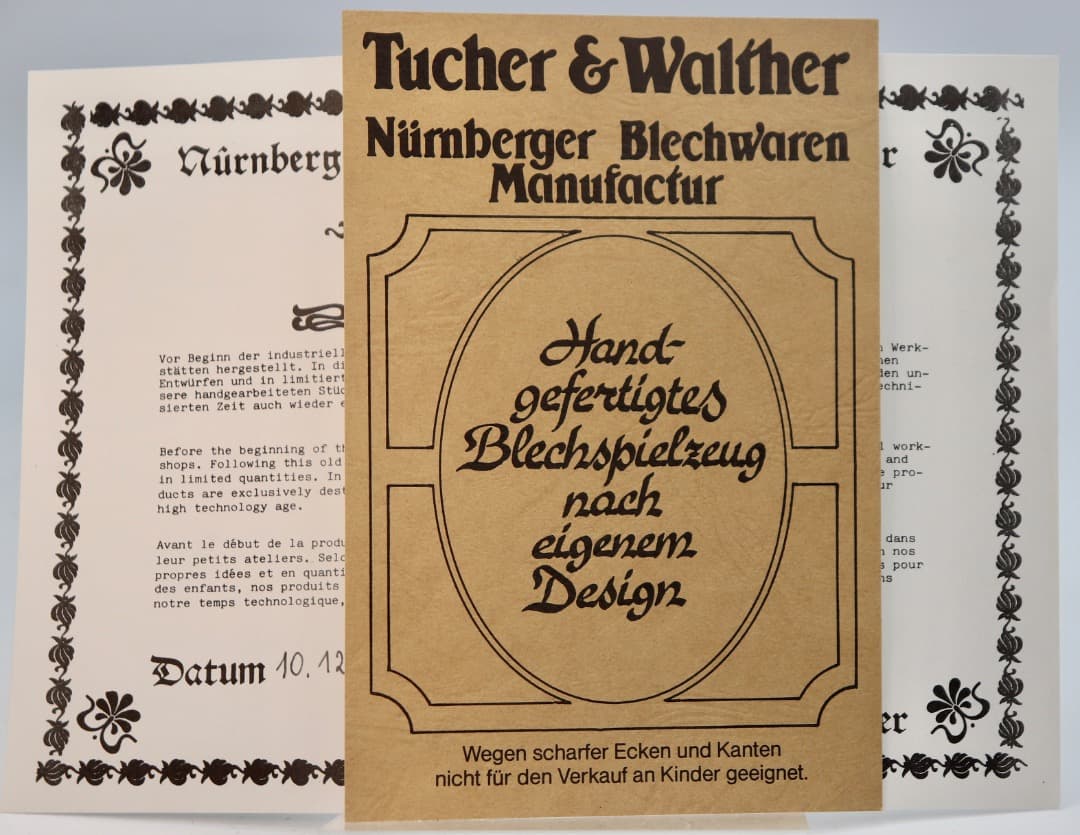 Tucher & Waltherドイツ製 観覧車大人用おもちゃゼンマイ駆動で回転