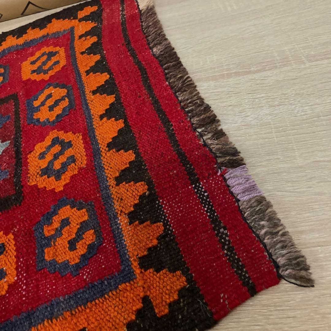 ミニキリム手織りマイマナ 産ビンテージキリムミニラグ55cmx76cm