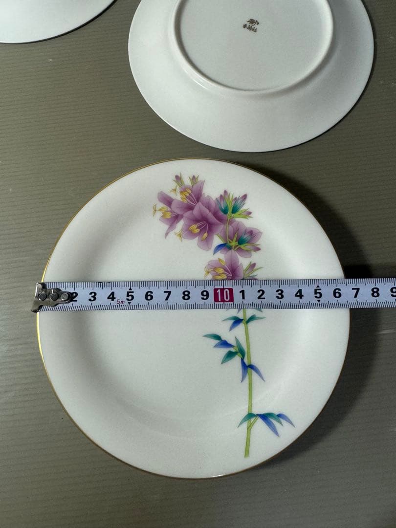 2552 香蘭社　皿　5客　金彩　未使用