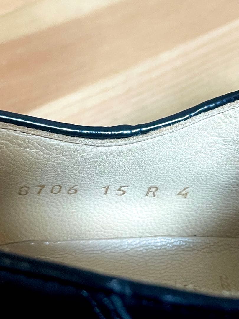 Paraboot MICHAEL ガラスレザー ブラック 4(24cm)ほぼ新品