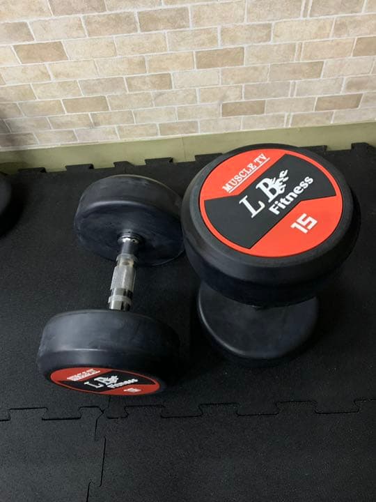 ラバーダンベル 55kg２個