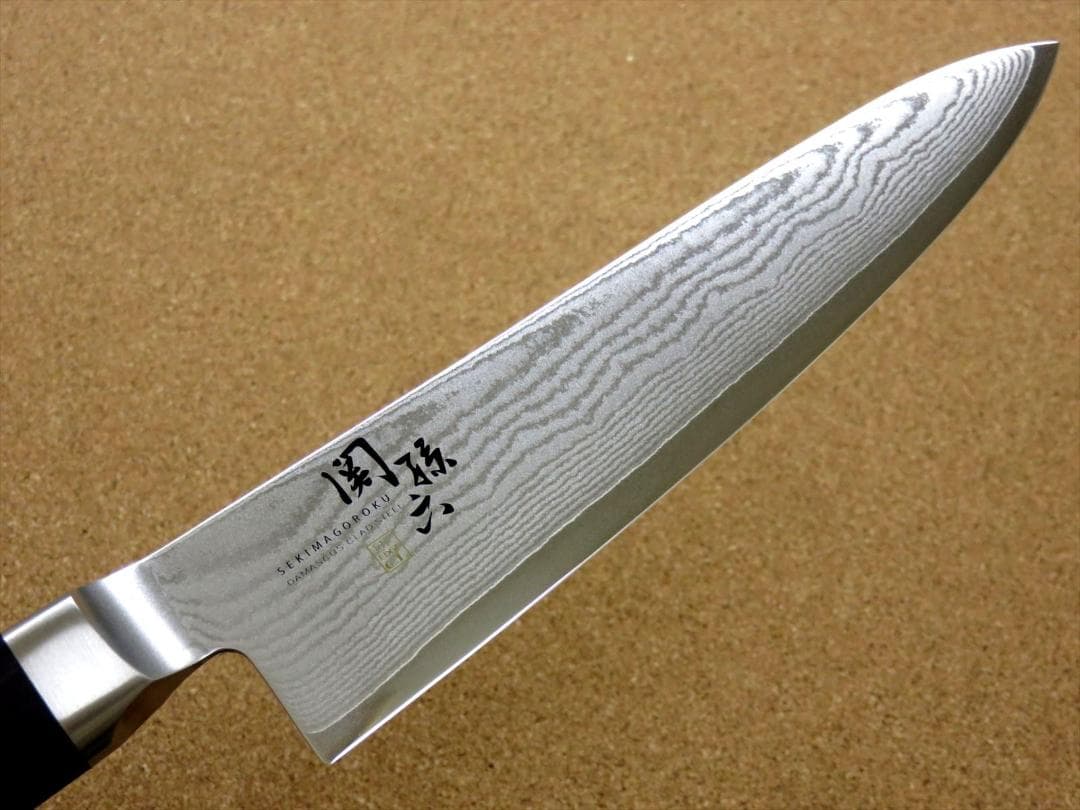 関の刃物 牛刀 180mm 貝印 関孫六 ダマスカス 33層 ステンレス 包丁