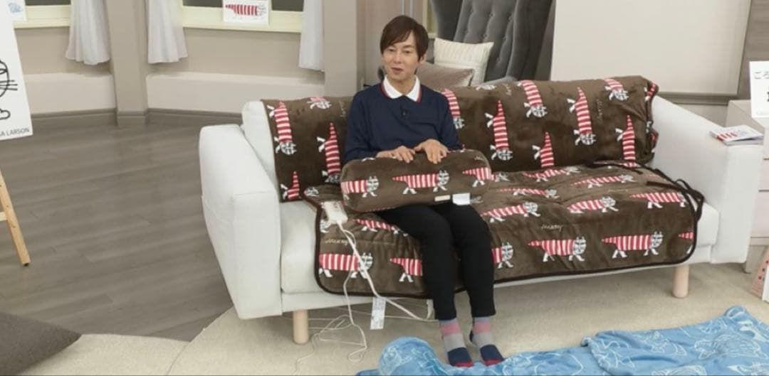 リサラーソン マイキー柄 電気マット あったかごろ寝マットクッション付き