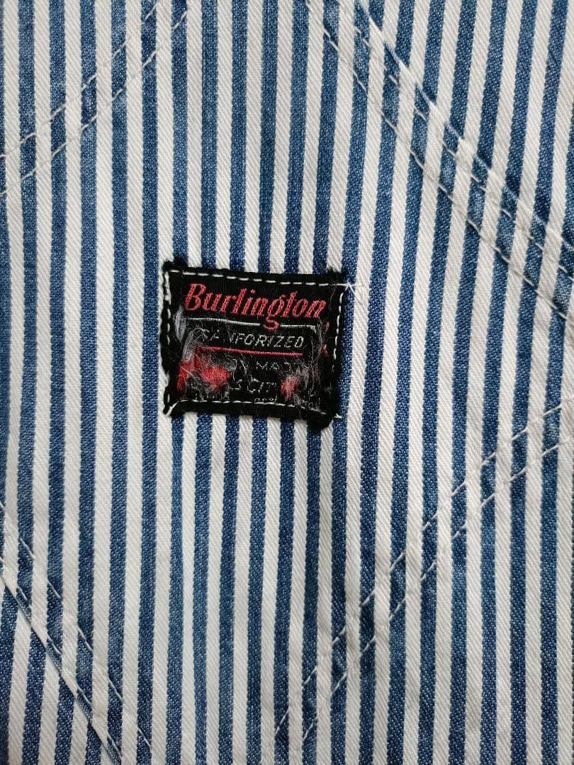50s-60s BURLINGTON  ヒッコリー エプロンオーバーオール