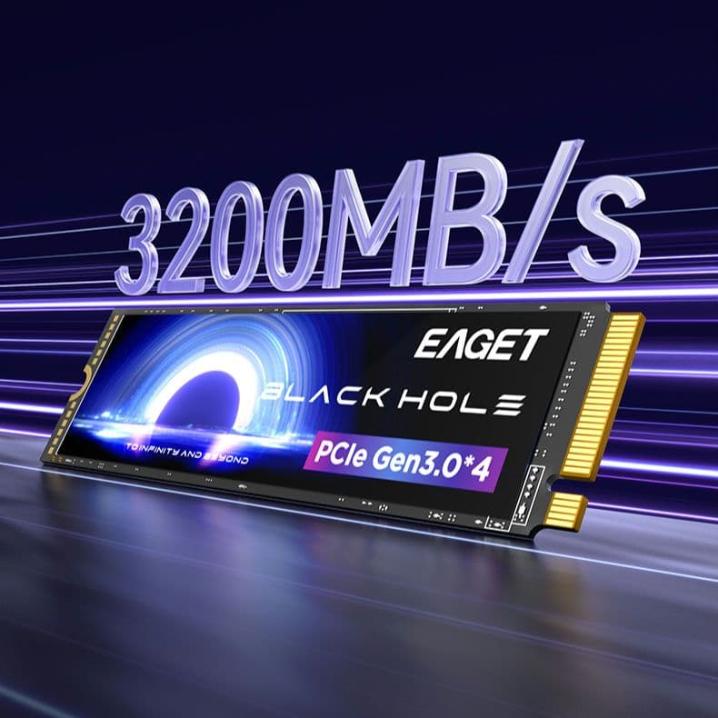 内蔵型SSD EAGET M.2 NVMe SSD 512GB PCIe3.0 TLC