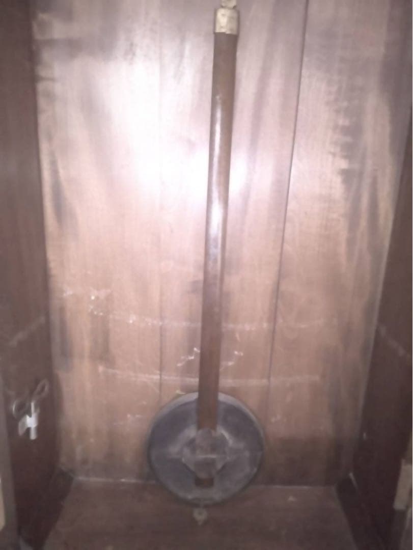 振り子時計 木製 茶色 高さ約150cm