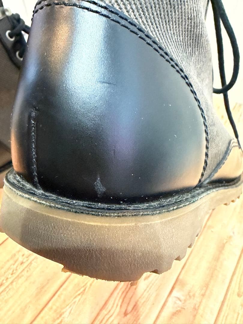 UGG メンズレザー キャンバス ブーツ