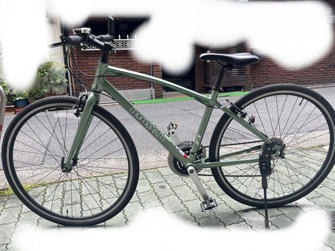 momentum シマノギア付きグリーンロードバイク