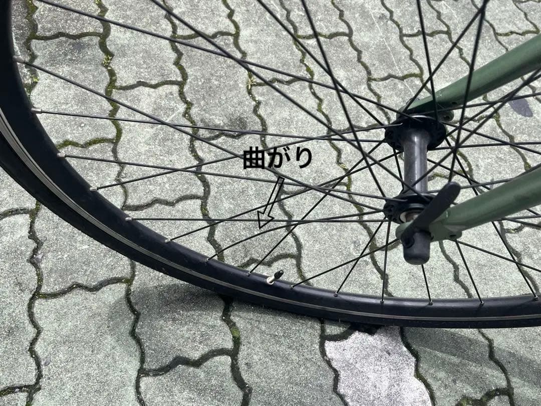 momentum シマノギア付きグリーンロードバイク