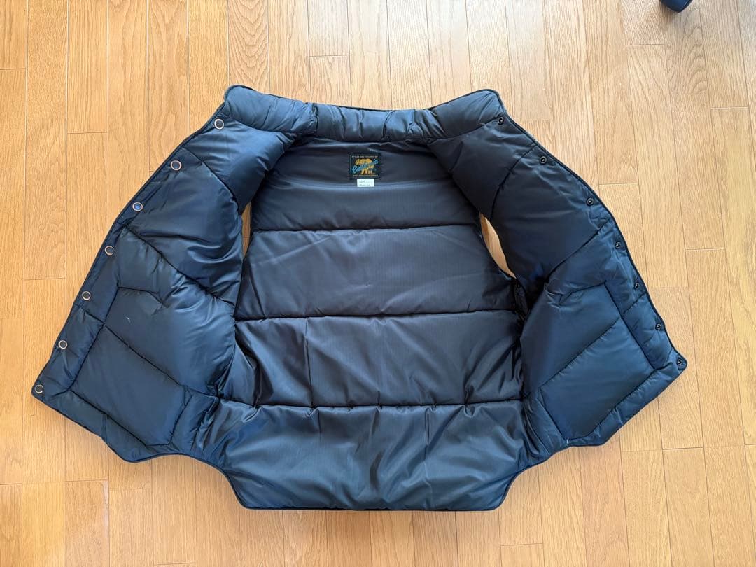 海坊主　レインボーカントリー　レザーダウンベスト黒　　　サイズXL