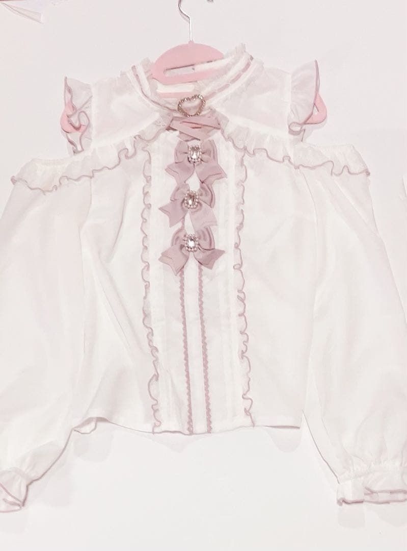 LIZ LISA 3つリボンハートチョーカーブラウス