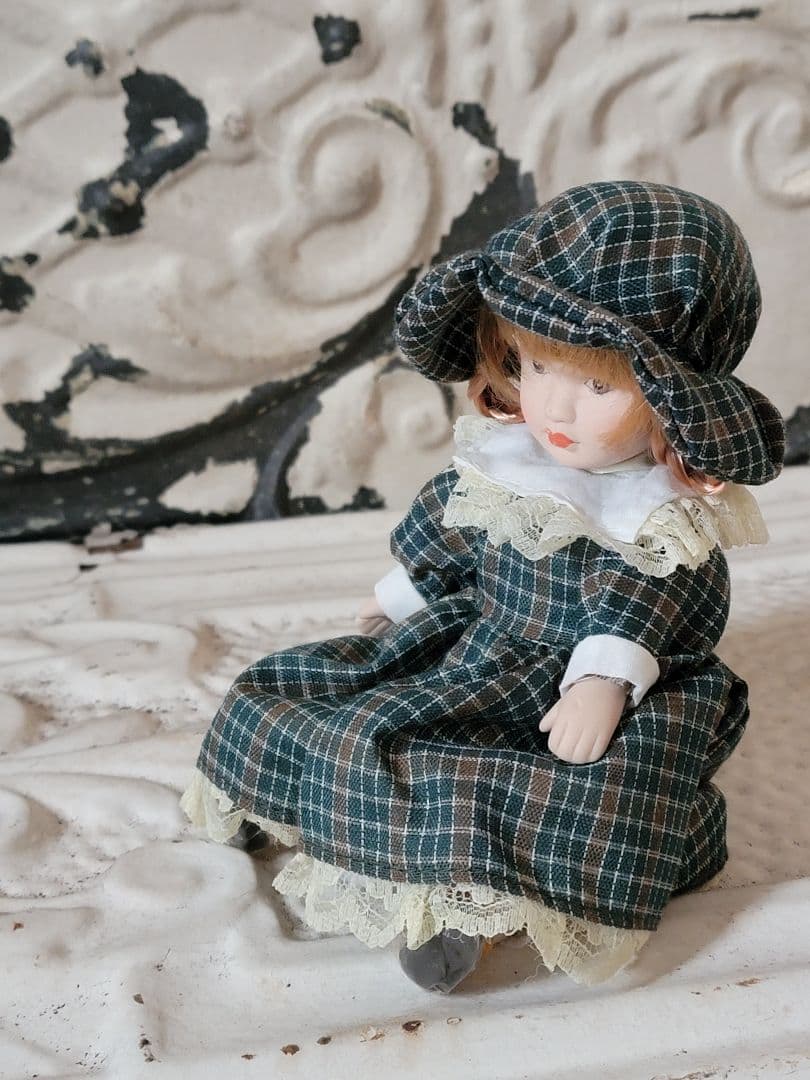 新品未使用　デッドストックヴィンテージ　ビスクドール　ミニョネット　２体セット