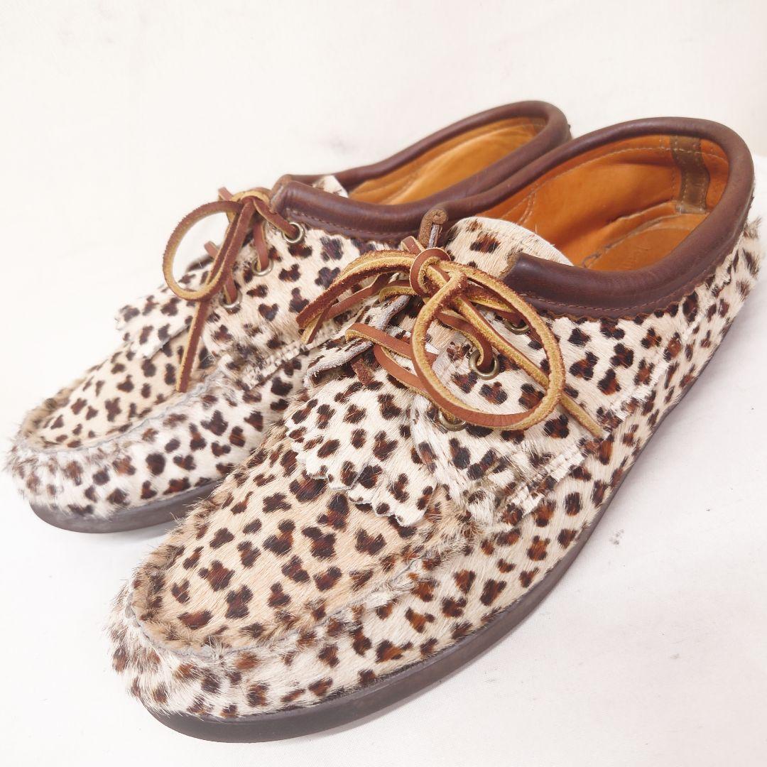 ユケテンYuketen◇ヒョウ柄モカシンシューズレオパードデッキシューズ