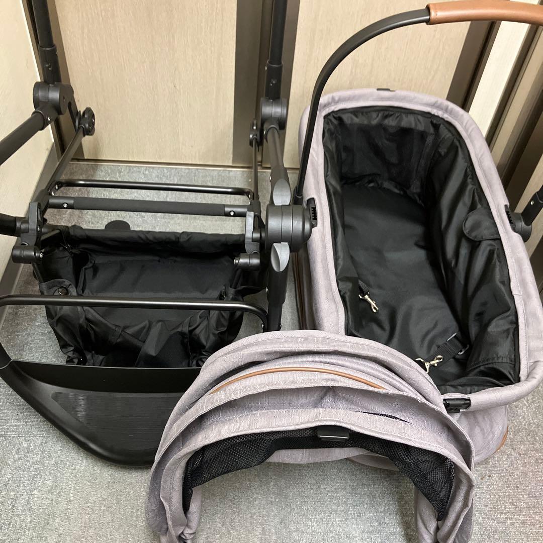 【美品】コンビ コムペット ルルテイル キャリー グレー　カート