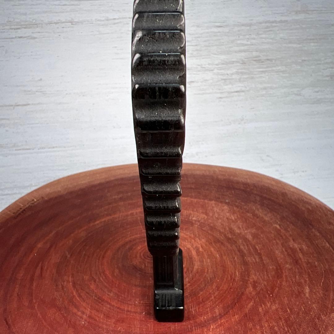 天然石　羽ばたく鳥　シルバーオブシディアン　14cm ミネラルタッグ付き