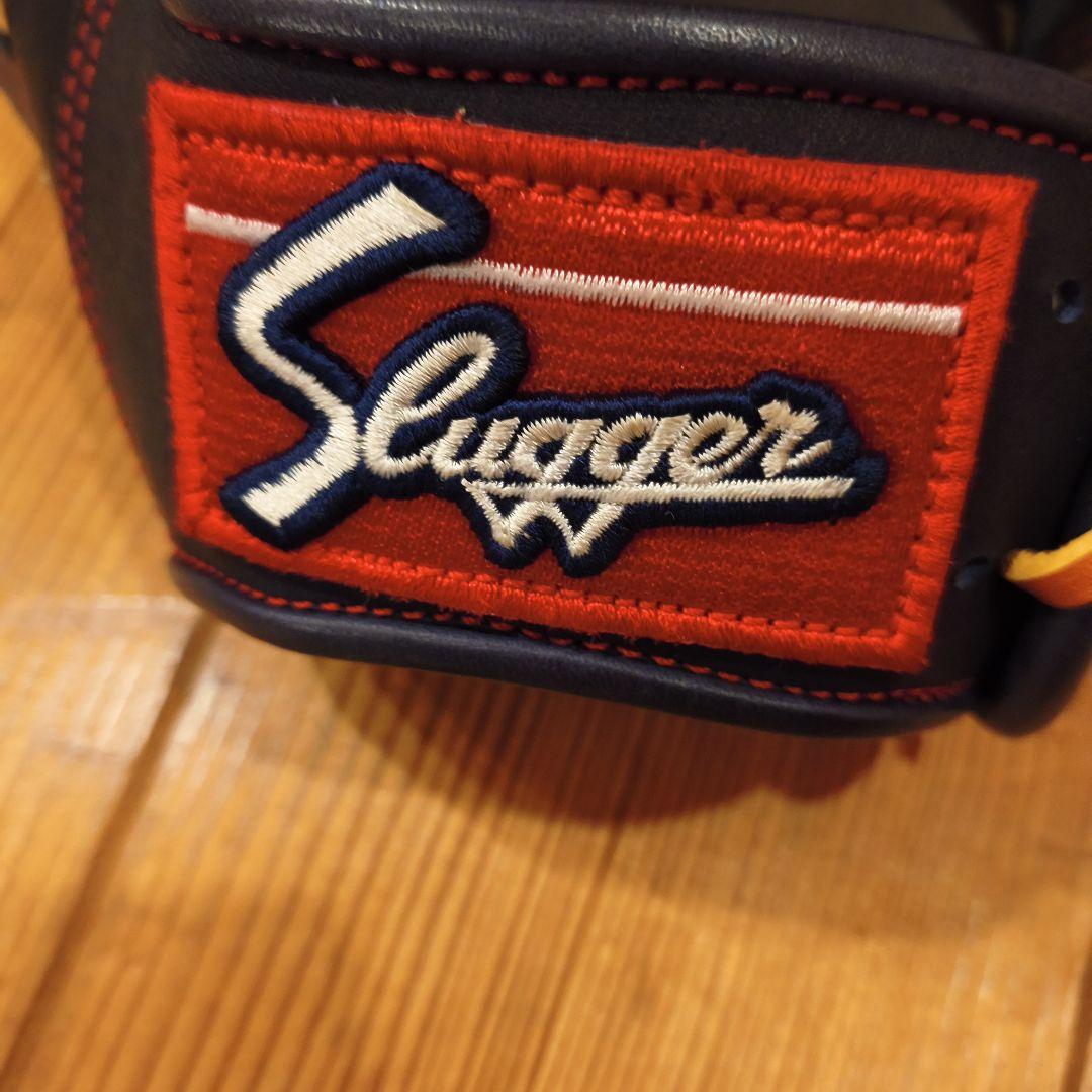 久保田Slugger 軟式ファーストミット ネイビー/グレー