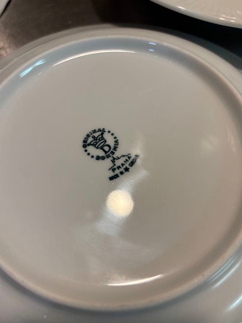 破格！　チェコ　オリジナルボヘミア　2サイズ 計7枚セット　高級磁器　プレート