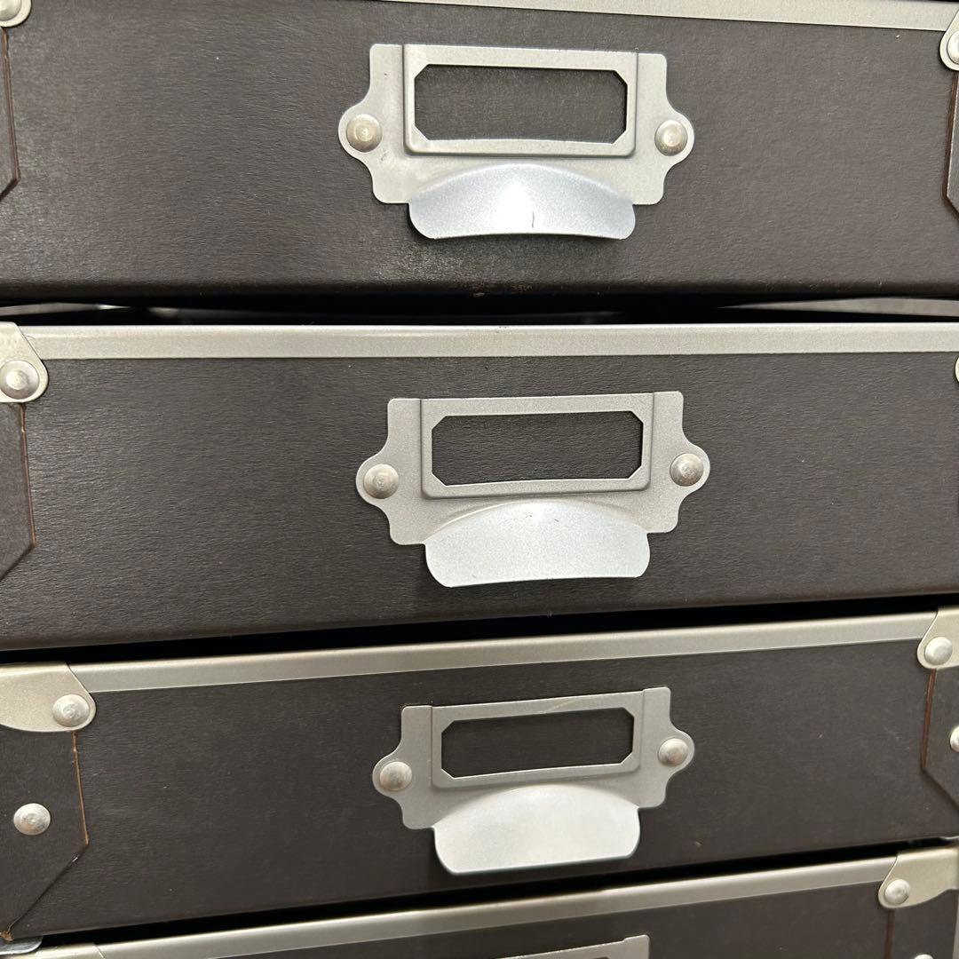 硬質パルプ 9段 キャスター付き 書類ケース レターケース スチール多段チェスト