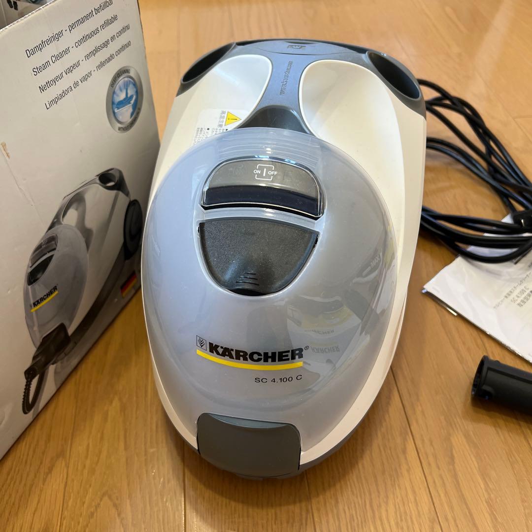 KARCHER SC 4.100 C スチームクリーナー本体、アクセサリー付き。