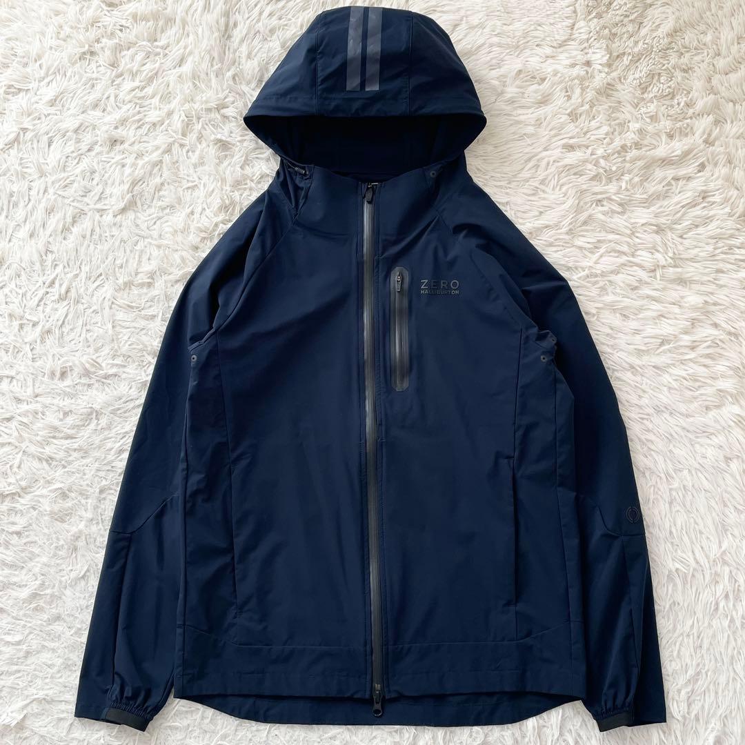 美品 ゼロハリバートン 近年モデル ナイロン セットアップ ストレッチ 撥水 紺