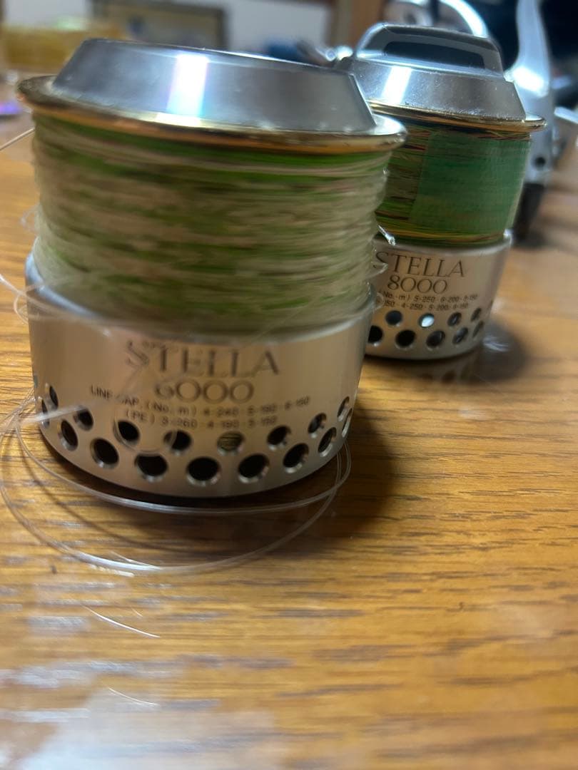 STELLA 8000 スピニングリール 6000と8000のスプール箱付き