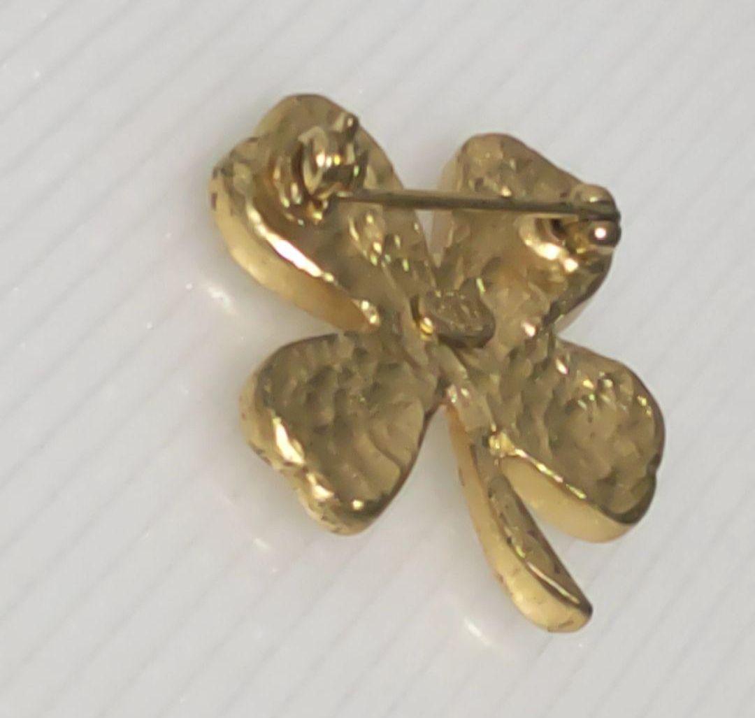 CHANEL シャネル ココマーク ブローチ クローバー 四つ葉 ブローチ GP