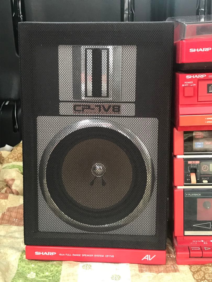 SHARP CP-7V8 レッド コンポ　レトロ