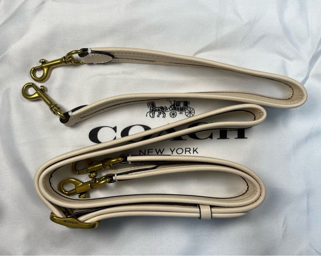 COACH シグネチャー Cバックル フラップ ショルダーバッグ