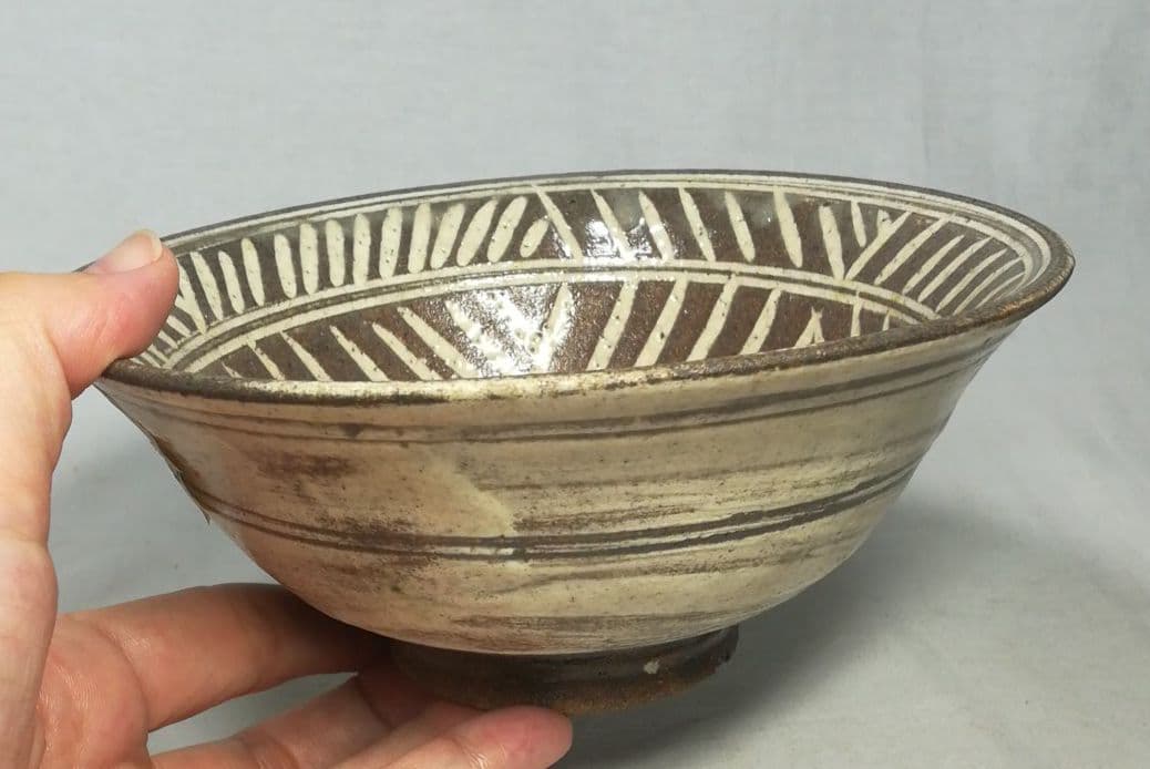 三島象嵌　茶碗