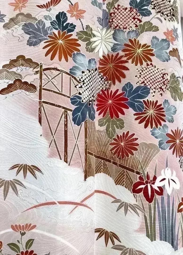 厳選落款有 着物訪問着 格調高く御所解文様 秀逸地紋は波間波頭 ご入学 ご卒業式