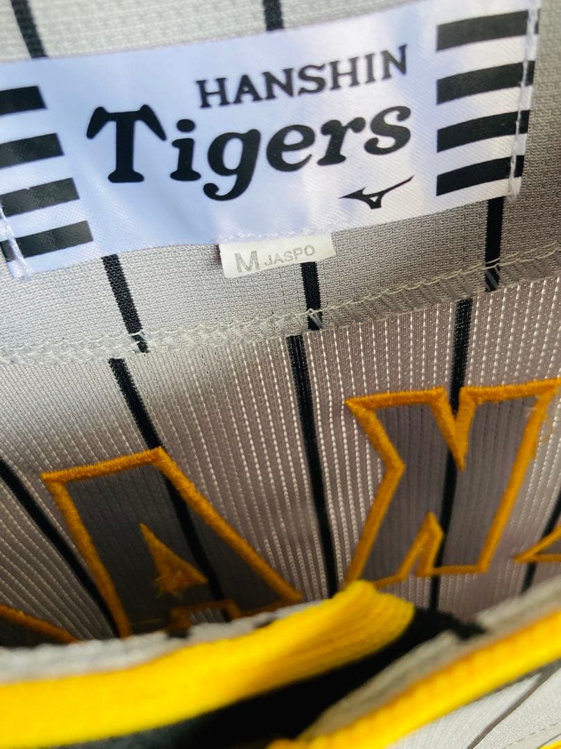 阪神タイガース ビジター　ユニフォーム 中野拓夢　メンズM ミズノ 刺繍　中野