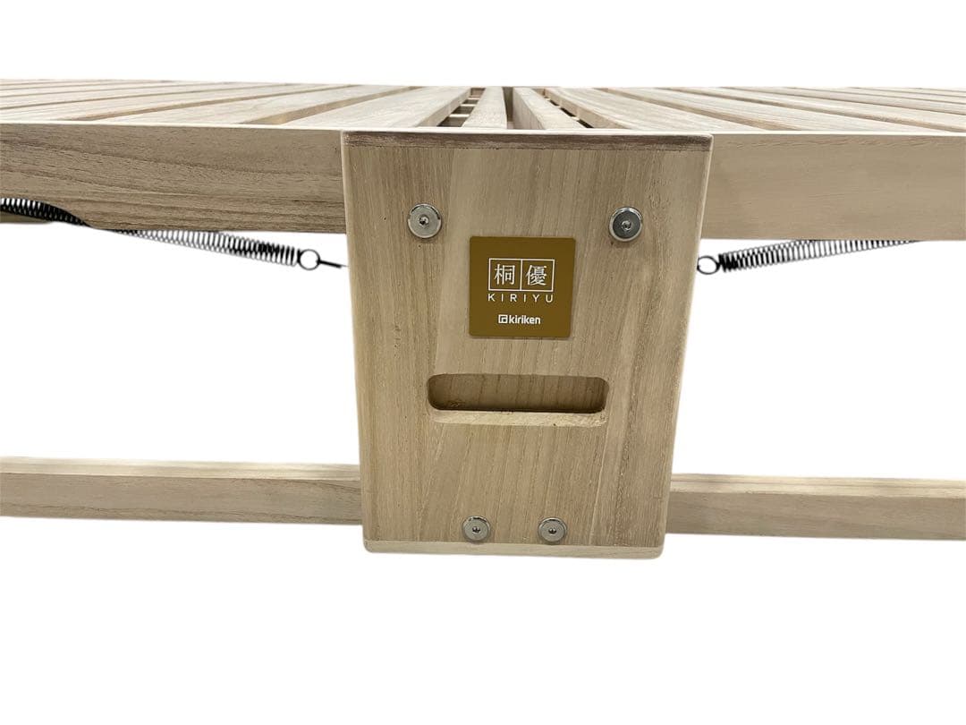 美品　桐の畳めるベッド 桐らくね 桐優 kiyuu 折り畳み式