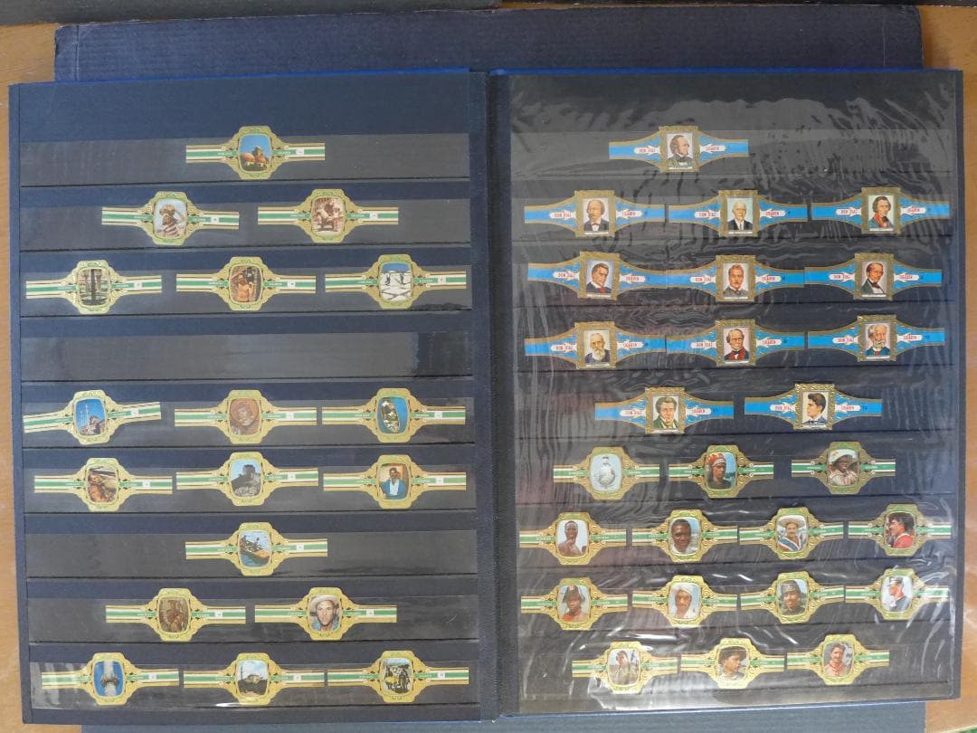 【未使用】’50～’60年代頃　ビンティージ　シガーバンド 282枚　ファイル入