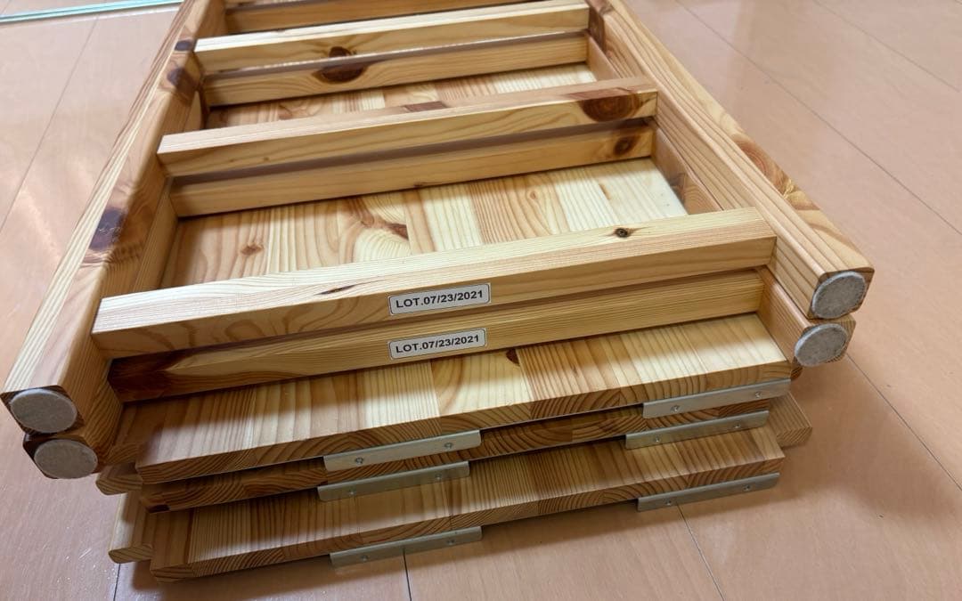 パイン材ユニットシェルフ　86センチ幅　小　無印良品　2個セット　収納棚　木材