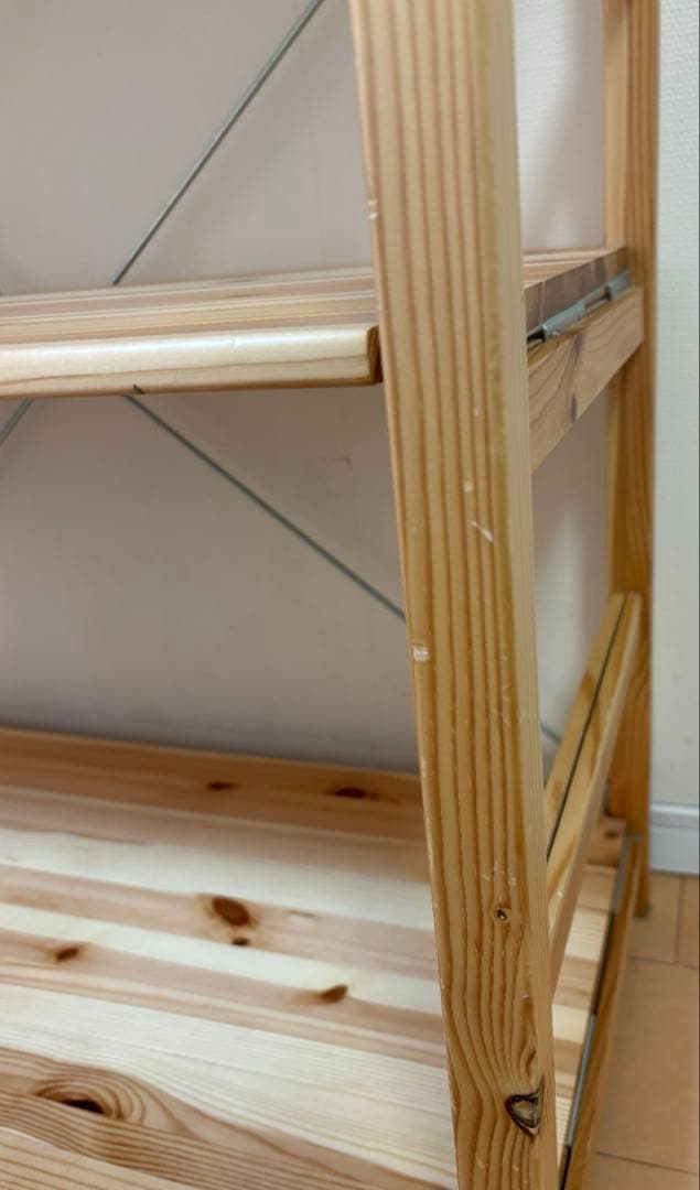 パイン材ユニットシェルフ　86センチ幅　小　無印良品　2個セット　収納棚　木材