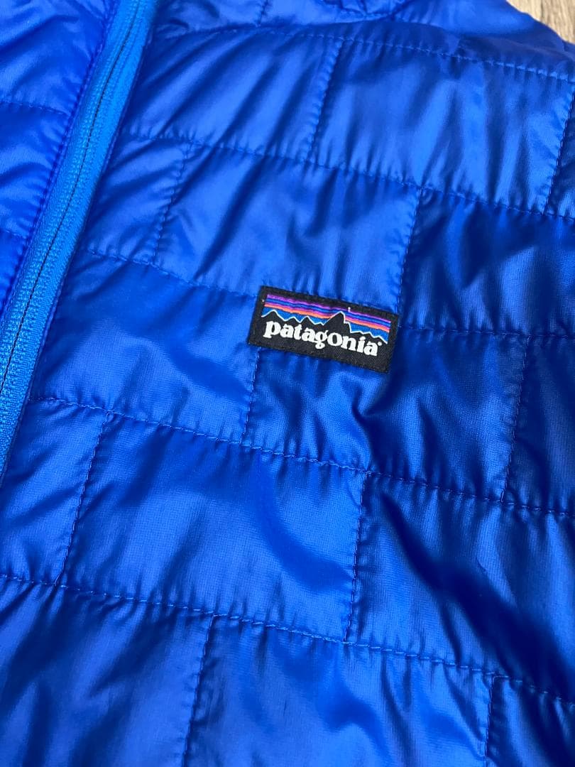 patagonia ナノパフ フーディ メンズ　L ジャケット 青 パタゴニア