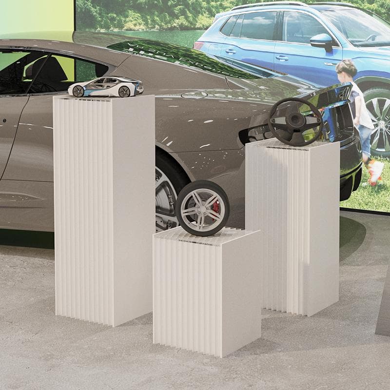 ディスプレイスタンド高さ38㎝長さ50㎝展示台 陳列台 組立不要 展示会イベント