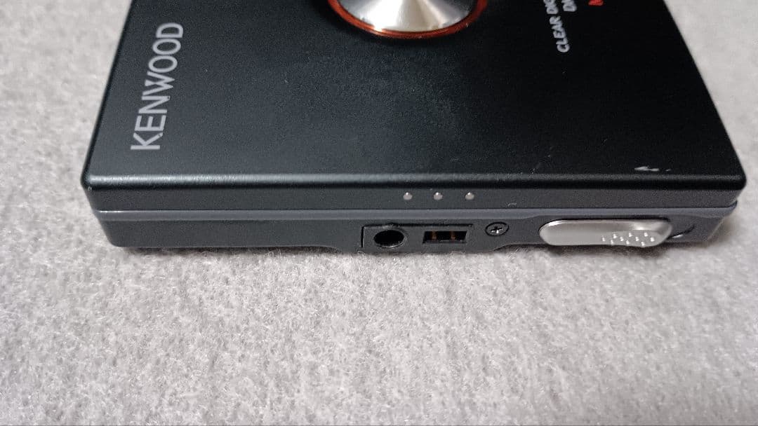 【動作品】KENWOOD DMC-T55 ポータブルMDプレーヤー ブラック