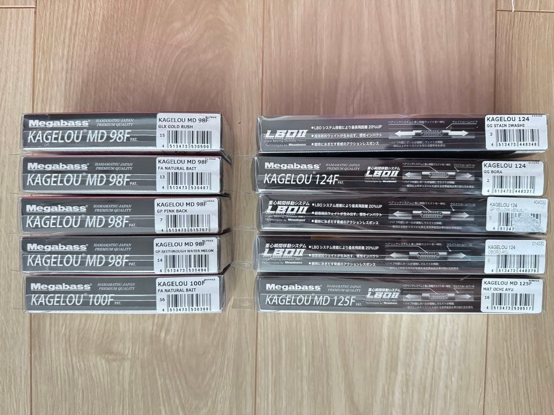 新品未使用　メガバスカゲロウ　4サイズ