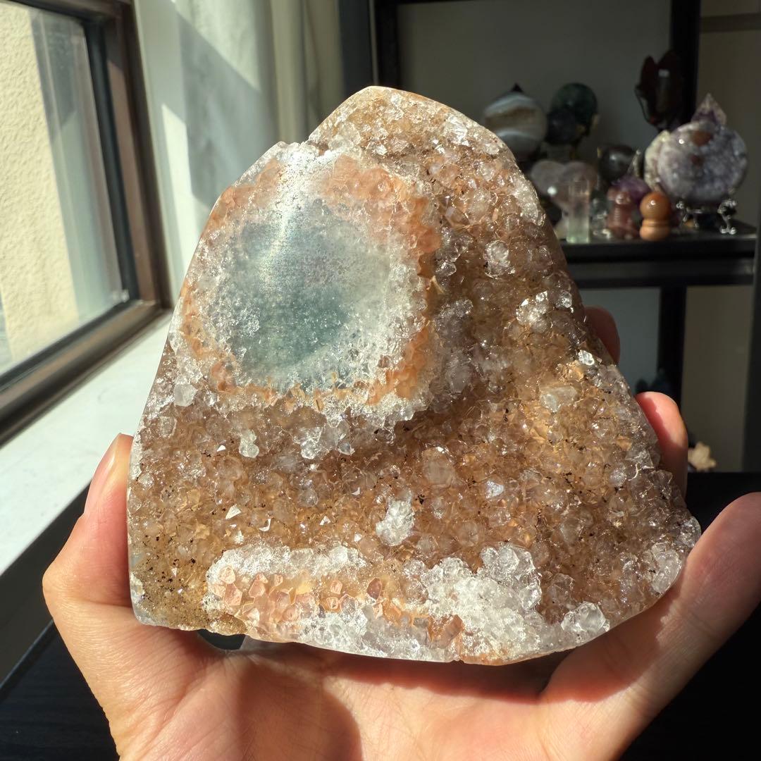 天然石アメジストの原石　置物　NO.100908